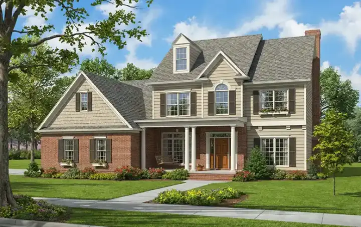 Southern house plans 12-502 - front exterior, 2,952 sq ft, 4 bed, 3 bath house plans | Monster House Plans