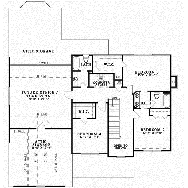 Upper/Second Floor Plan: 12-502