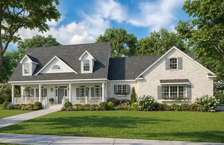 Southern house plans 12-504 - front exterior, 3,155 sq ft, 5 bed, 4 bath house plans | Monster House Plans