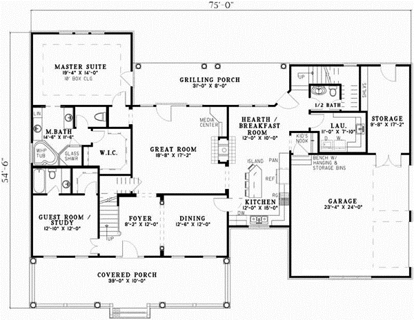 Main Floor Plan: 12-504