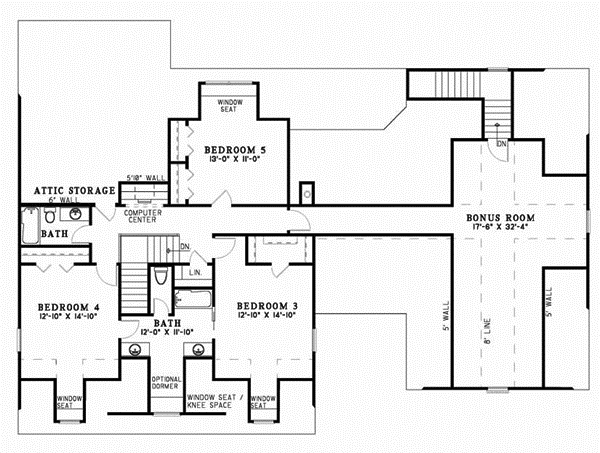 Upper/Second Floor Plan: 12-504