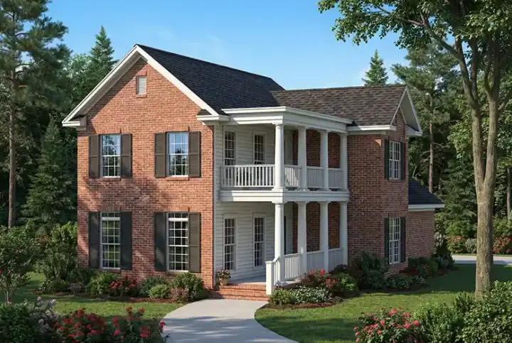 Southern house plans 12-505 - front exterior, 2,371 sq ft, 4 bed, 2 bath house plans | Monster House Plans