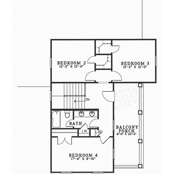 Upper/Second Floor Plan: 12-505