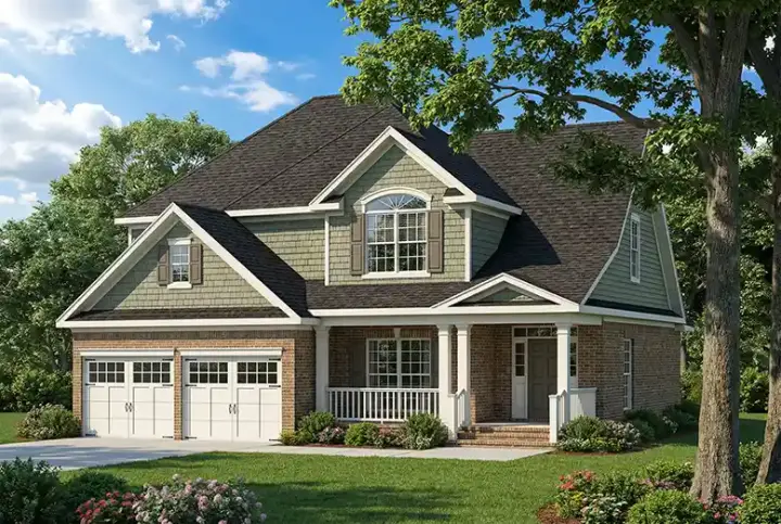 Southern house plans 12-508 - front exterior, 2,244 sq ft, 4 bed, 2 bath house plans | Monster House Plans