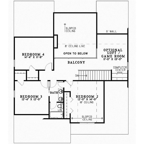 Upper/Second Floor Plan: 12-508