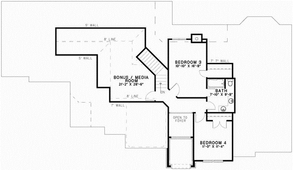 Upper/Second Floor Plan: 12-515