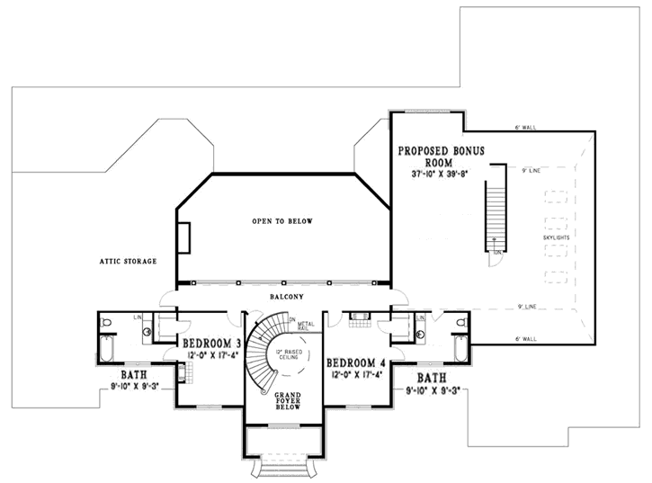 Upper/Second Floor Plan: 12-524