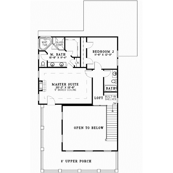 Upper/Second Floor Plan: 12-525