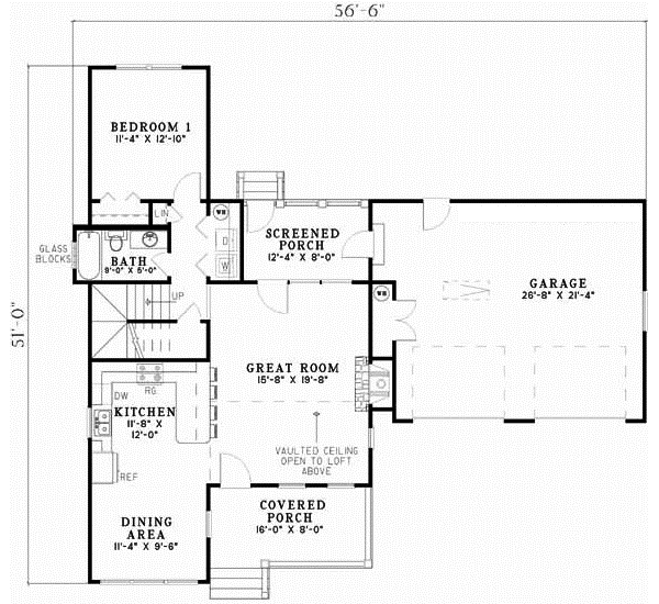 Main Floor Plan: 12-526