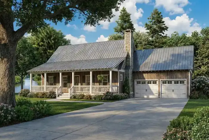 Country house plans 12-527 - front exterior, 1,903 sq ft, 2 bed, 2 bath house plans | Monster House Plans