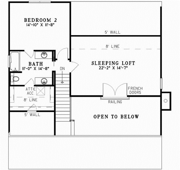 Upper/Second Floor Plan: 12-527