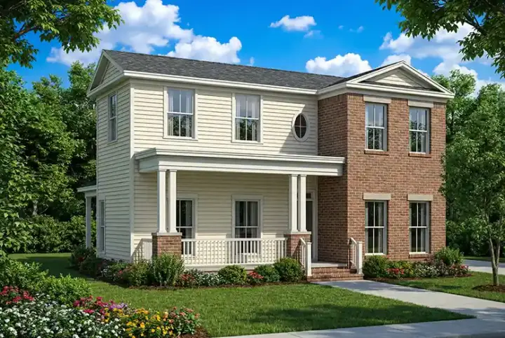 Southern house plans 12-530 - front exterior, 1,559 sq ft, 3 bed, 2 bath house plans | Monster House Plans