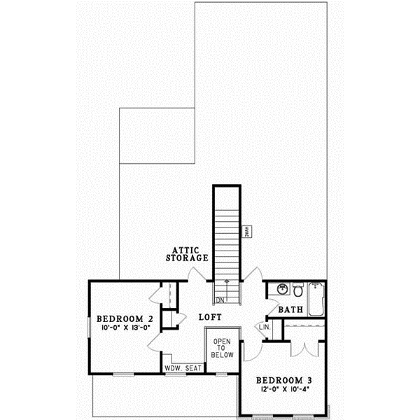 Upper/Second Floor Plan: 12-530