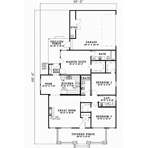 Main Floor Plan: 12-532