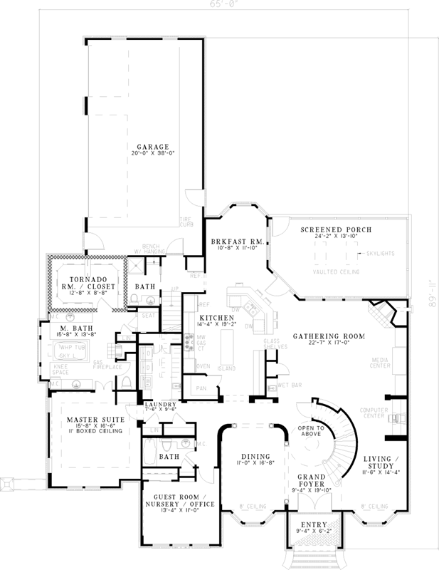 Main Floor Plan: 12-534