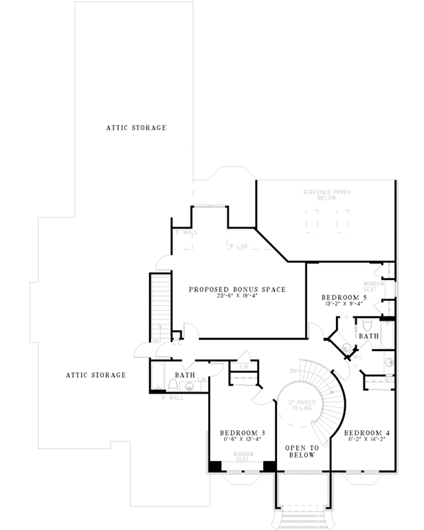 Upper/Second Floor Plan: 12-534