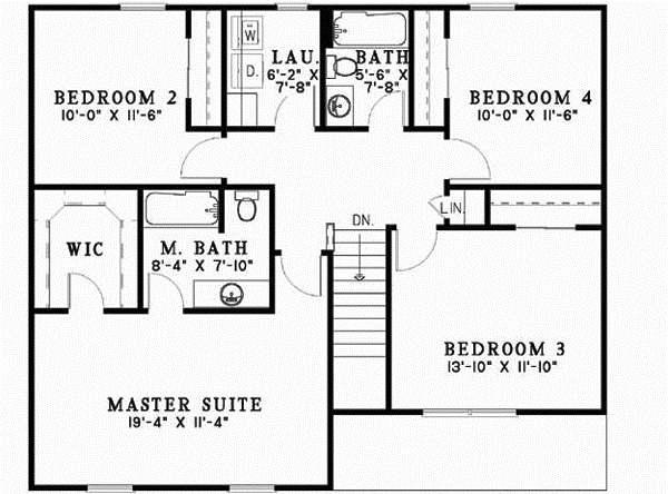 Upper/Second Floor Plan: 12-536