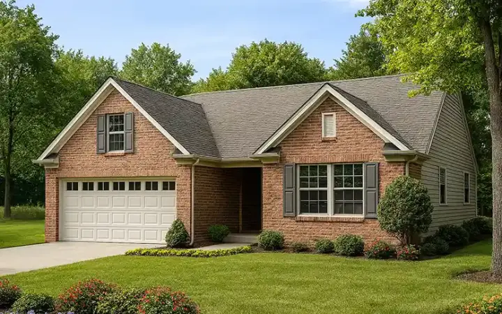 Traditional house plans 12-537 - front exterior, 1,250 sq ft, 3 bed, 2 bath house plans | Monster House Plans