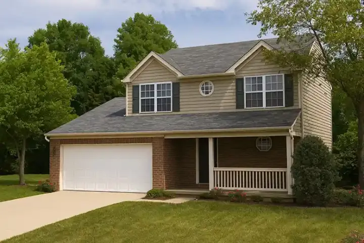 Traditional house plans 12-539 - front exterior, 1,598 sq ft, 3 bed, 2 bath house plans | Monster House Plans