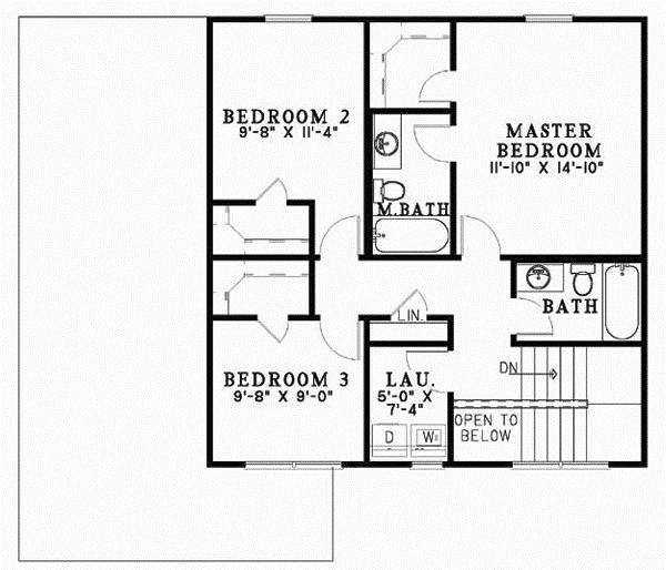Upper/Second Floor Plan: 12-539