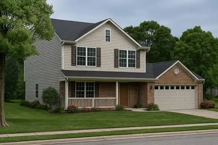 Traditional house plans 12-541 - front exterior, 1,677 sq ft, 3 bed, 2 bath house plans | Monster House Plans