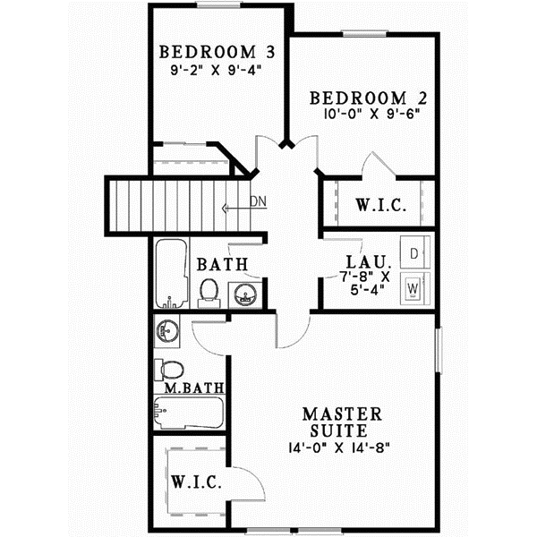 Upper/Second Floor Plan: 12-543