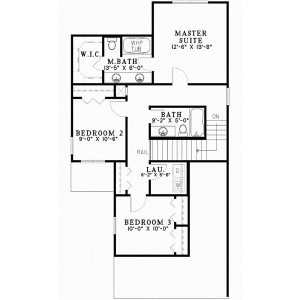 Upper/Second Floor Plan: 12-545