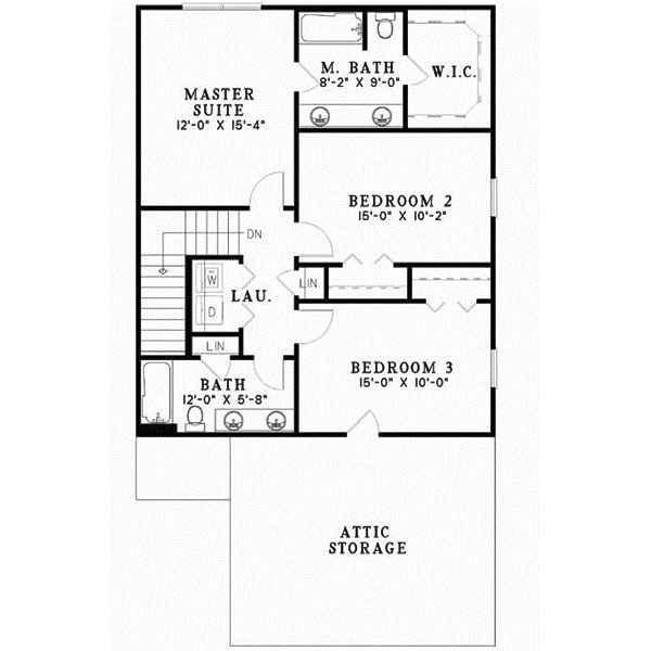 Upper/Second Floor Plan: 12-547