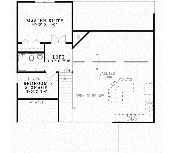Upper/Second Floor Plan: 12-551