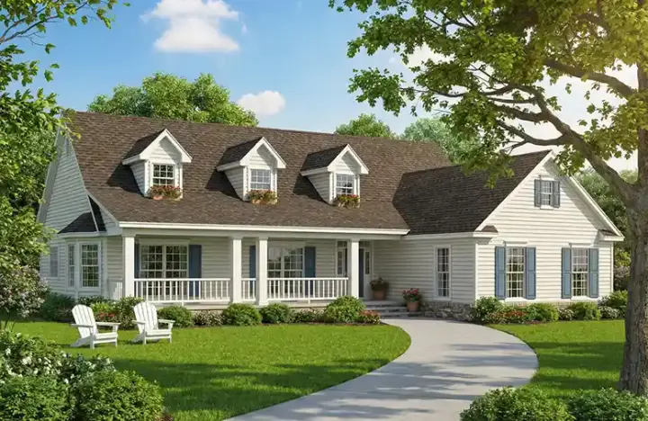 Country house plans 12-552 - front exterior, 3,005 sq ft, 4 bed, 3 bath house plans | Monster House Plans