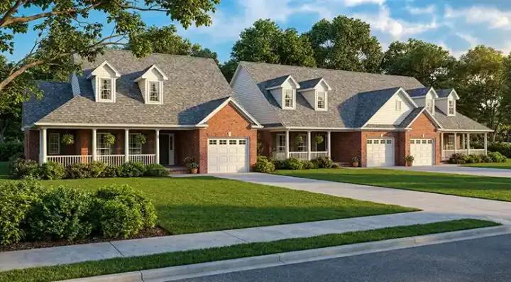 Traditional house plans 12-558 - front exterior, 4,194 sq ft, 6 bed, 6 bath house plans | Monster House Plans