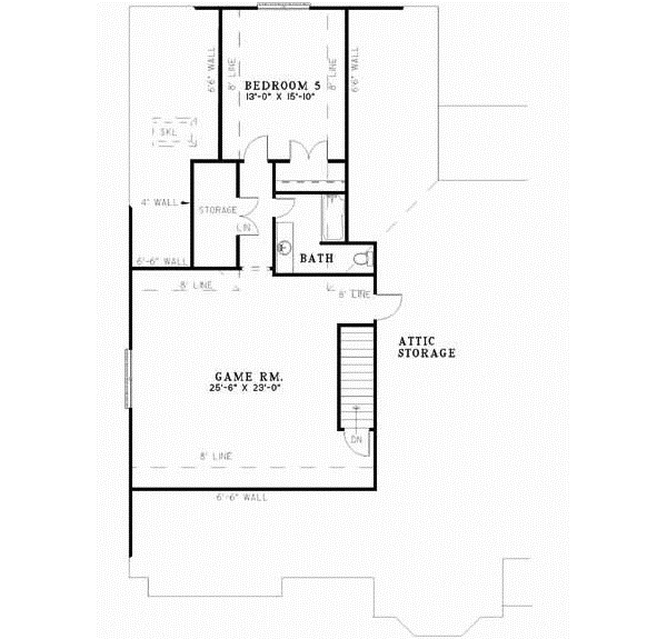 Upper/Second Floor Plan: 12-565