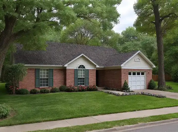 Traditional house plans 12-576 - front exterior, 1,203 sq ft, 3 bed, 1 bath house plans | Monster House Plans