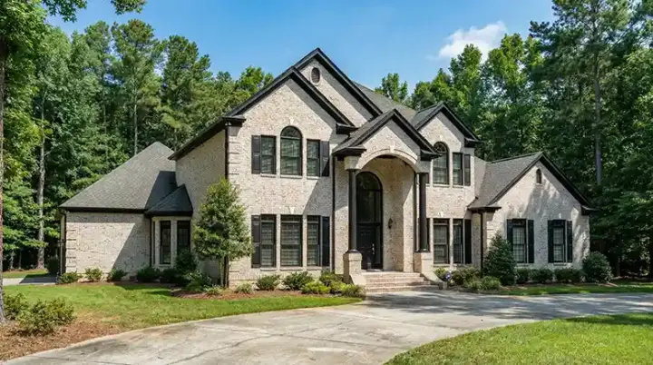 European house plans 12-579 - front exterior, 4,054 sq ft, 4 bed, 3 bath house plans | Monster House Plans