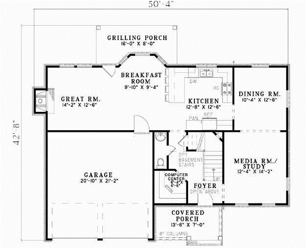 Main Floor Plan: 12-580