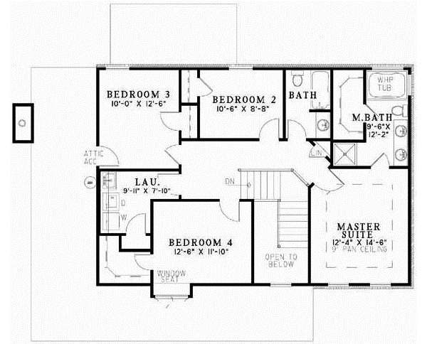 Upper/Second Floor Plan: 12-580