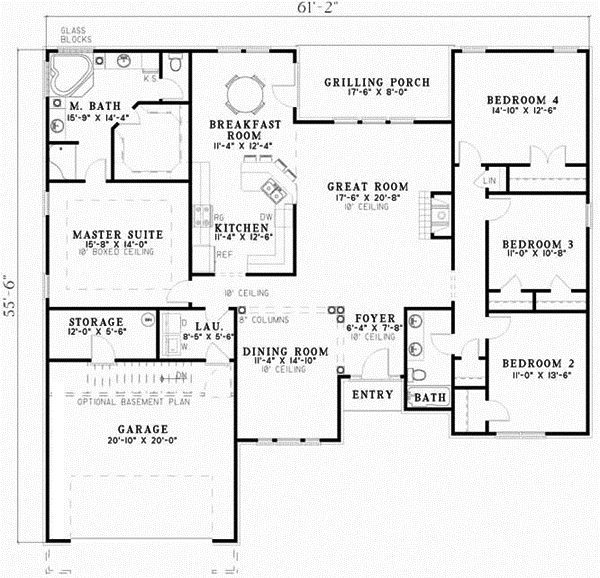 Main Floor Plan: 12-588