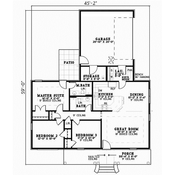 Main Floor Plan: 12-589