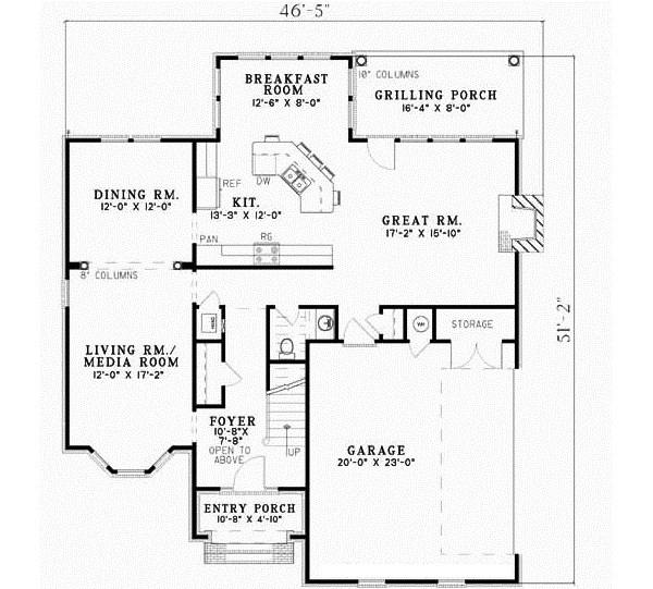 Main Floor Plan: 12-593