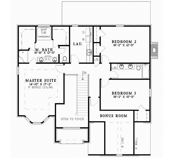 Upper/Second Floor Plan: 12-593