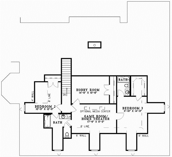 Upper/Second Floor Plan: 12-595