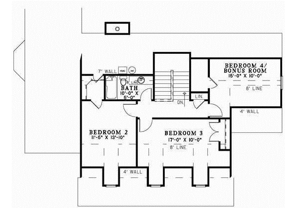 Upper/Second Floor Plan: 12-597