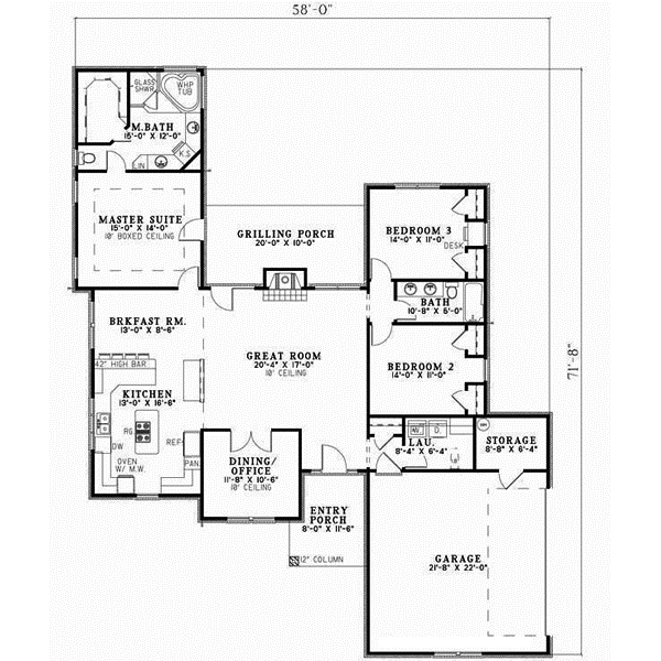 Main Floor Plan: 12-608