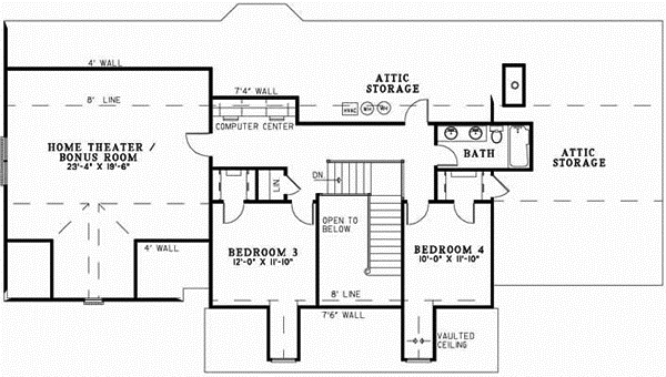 Upper/Second Floor Plan: 12-610