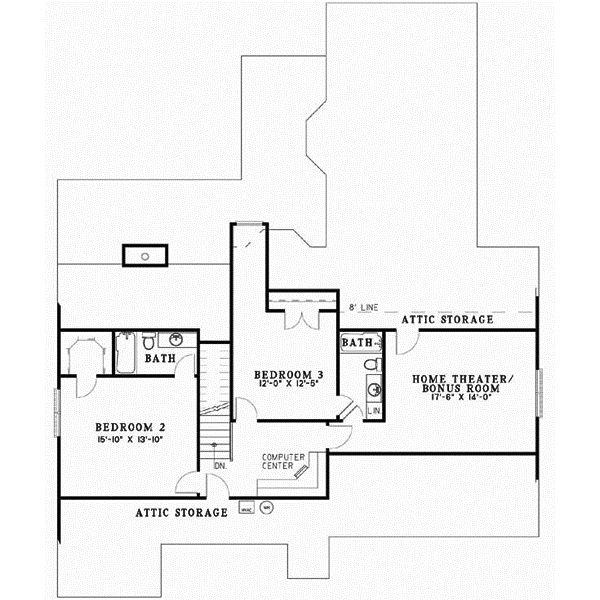 Upper/Second Floor Plan: 12-614