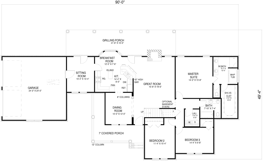 Main Floor Plan: 12-615