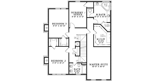 Upper/Second Floor Plan: 12-630