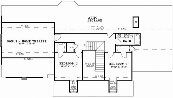 Upper/Second Floor Plan: 12-632