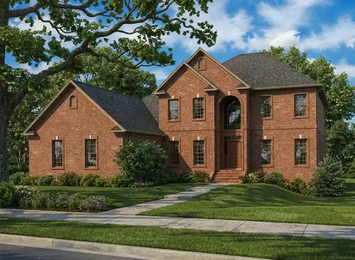 Traditional house plans 12-635 - front exterior, 3,643 sq ft, 5 bed, 3 bath house plans | Monster House Plans