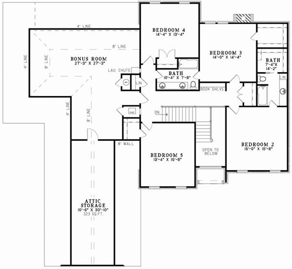 Upper/Second Floor Plan: 12-635